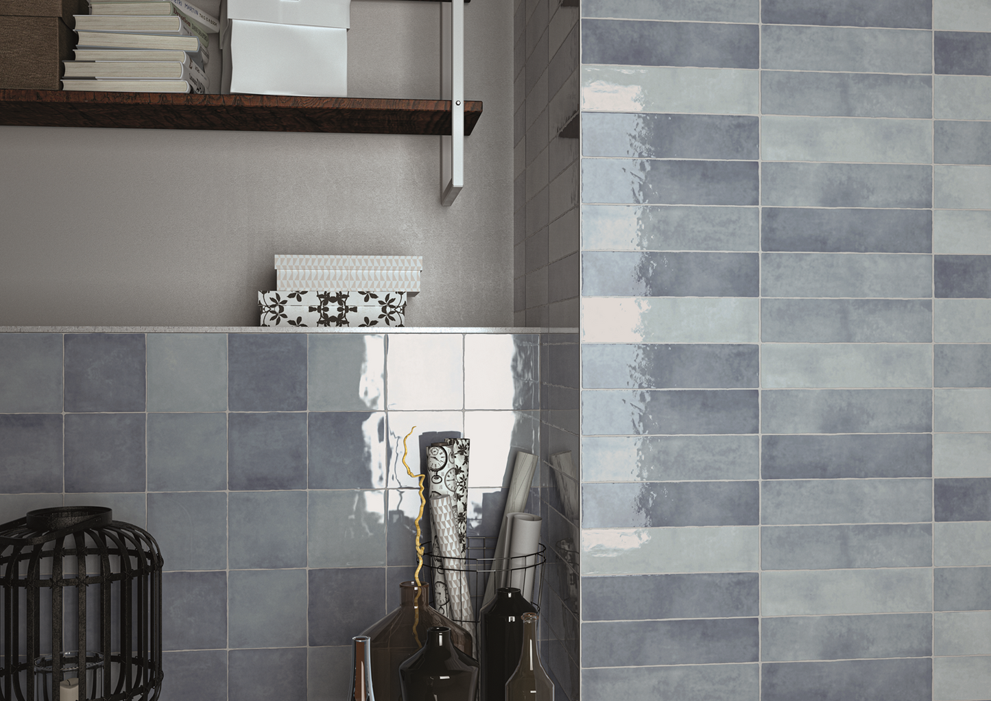Moos Sky handvorm 6,5x26 glans - WDtegels