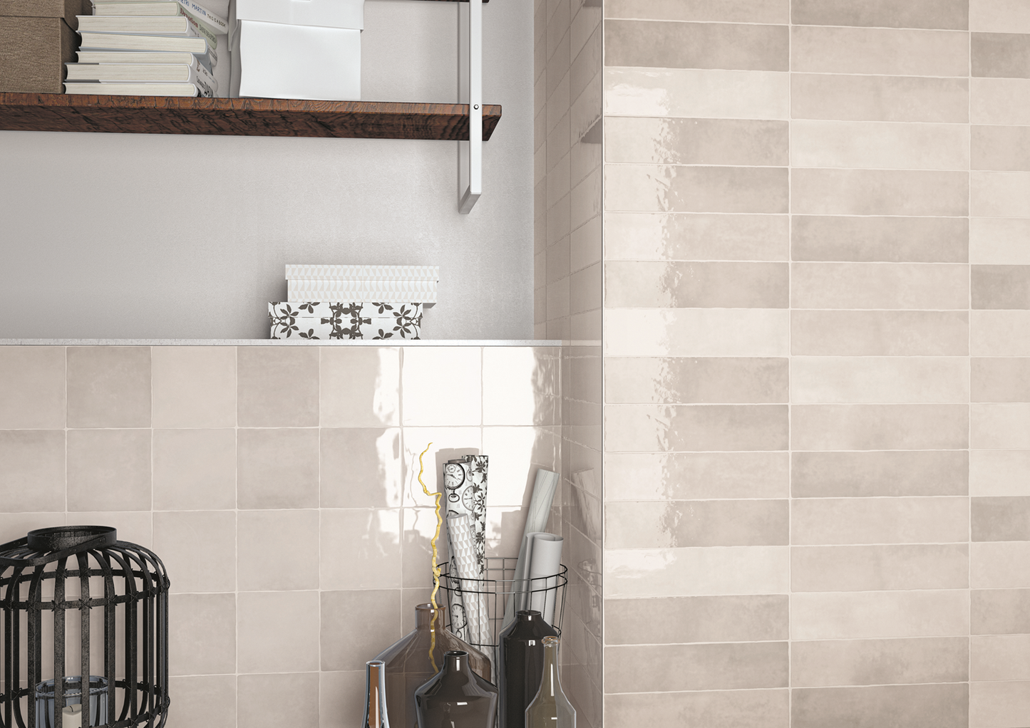 Moos White handvorm 6,5x26 glans