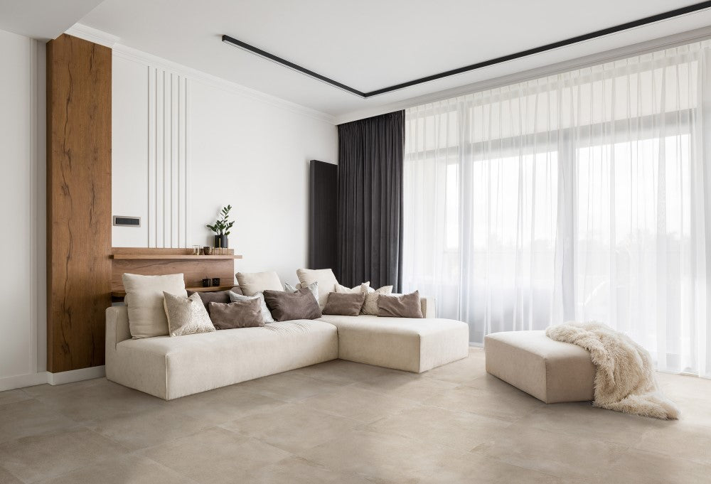 Vloer- en wandtegel Mystone Beige 80x80 rett - foto 3