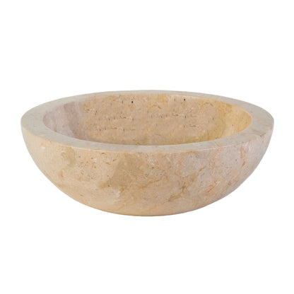 Volledig Gepolijste Waskom | 35x12cm | Steen Creme Marmer - WDtegels