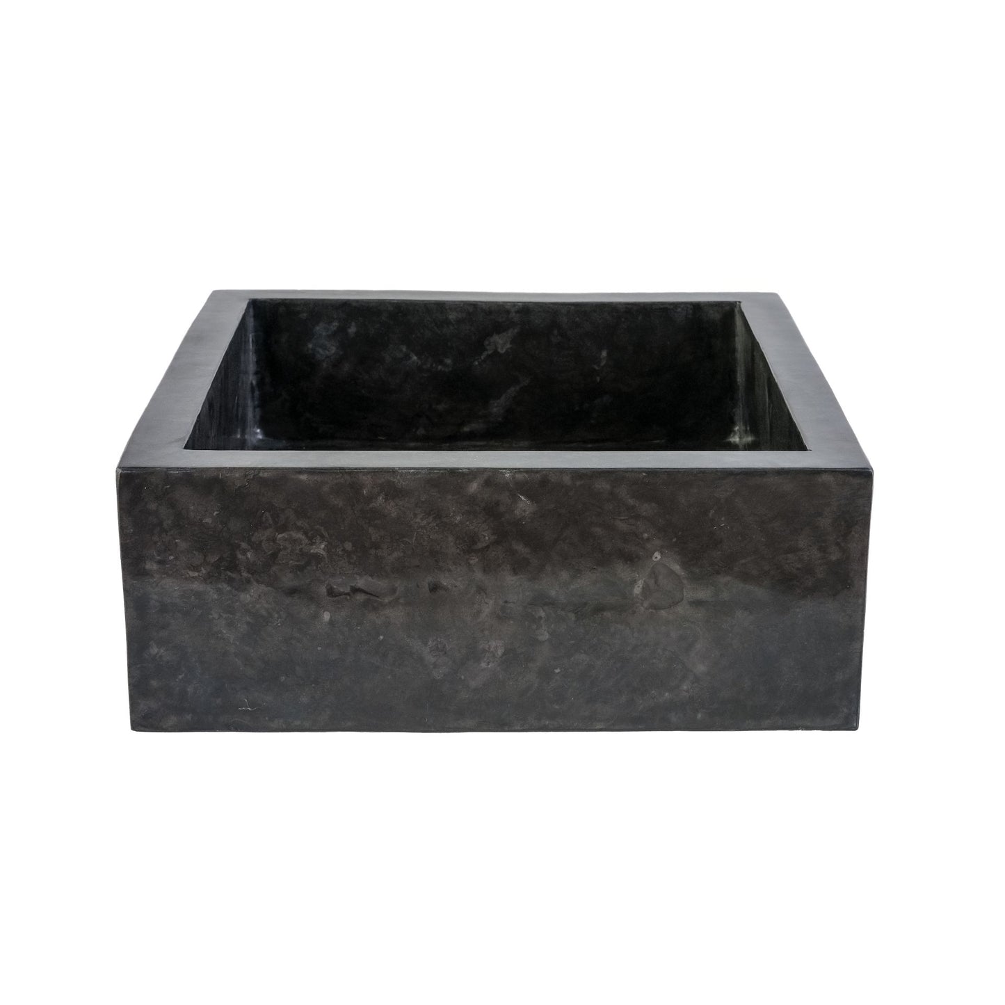 Vierkanten Opbouw Waskom | 40x40x15cm | Volledig Gepolijst Zwart - WDtegels