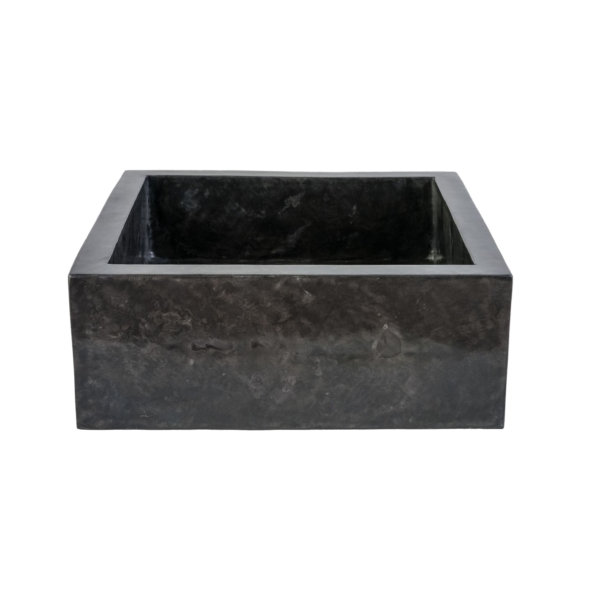 Vierkanten Opbouw Waskom | 40x40x15cm | Volledig Gepolijst Zwart - WDtegels