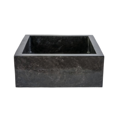 Vierkanten Opbouw Waskom | 40x40x15cm | Volledig Gepolijst Zwart - WDtegels