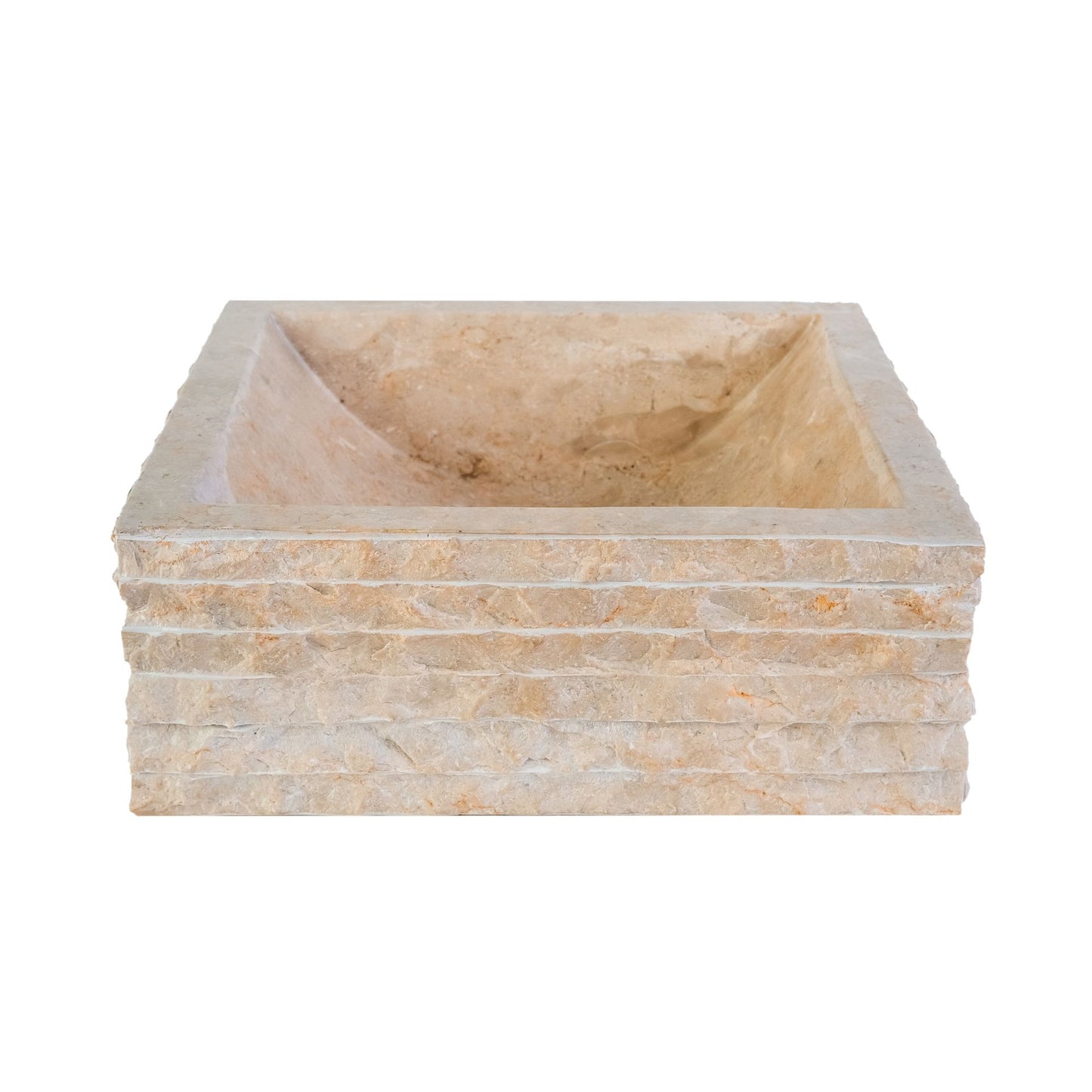 Vierkanten Waskom | 40x40x15cm | Alur Kuipvormig Creme - WDtegels