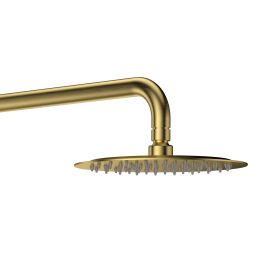 Aloni Optima Rondo Regendoucheset | Ø20cm | Thermostatisch | Opbouw | Geborsteld goud - WDtegels