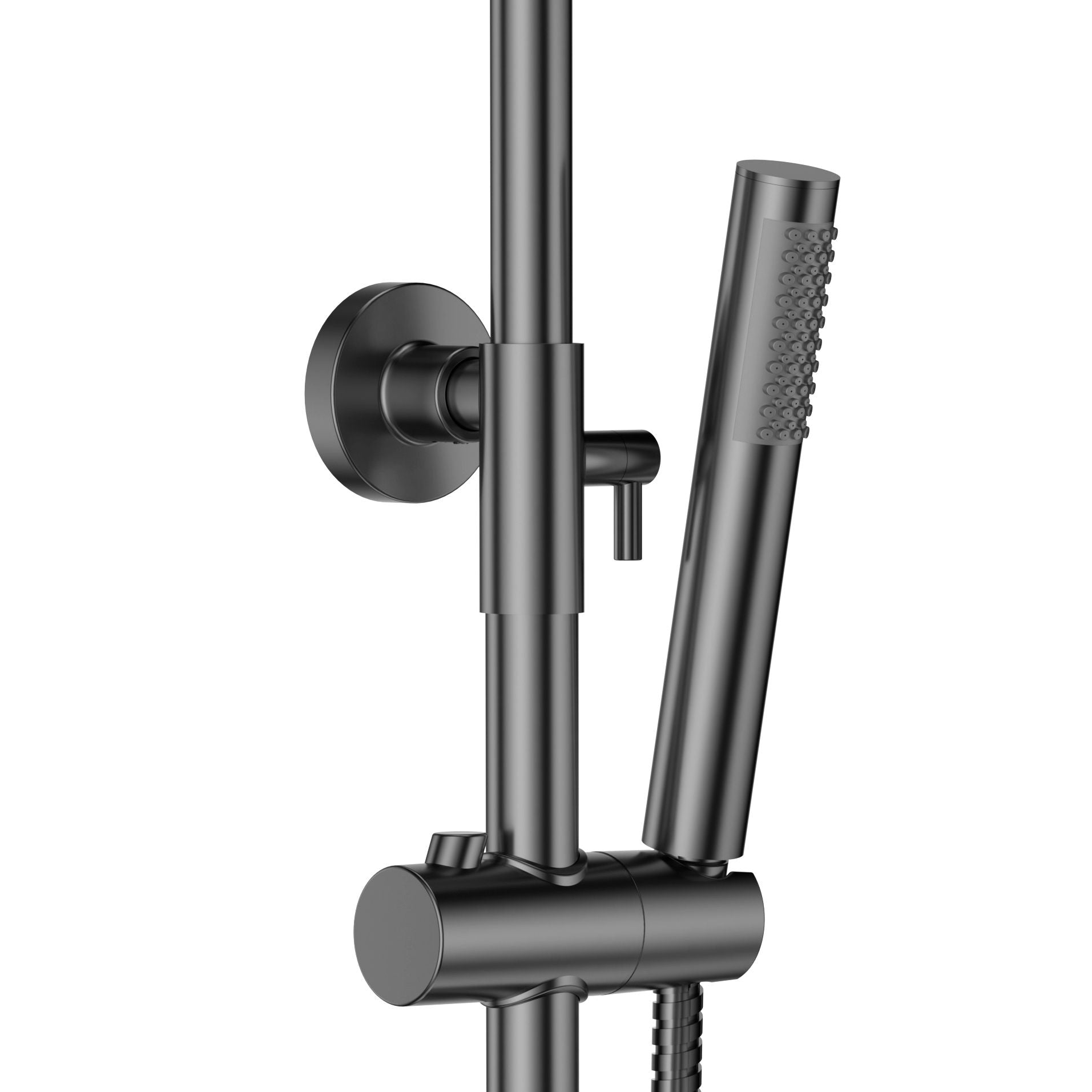 Aloni Optima Rondo Regendoucheset | Ø20cm | Thermostatisch | Opbouw | Gunmetal - WDtegels