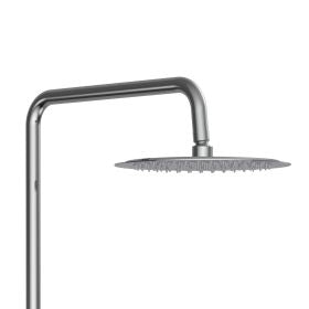Aloni Optima Rondo Regendoucheset | Ø24,5cm | Thermostatisch | Opbouw | Chroom - WDtegels