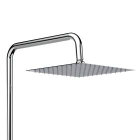Aloni Regendoucheset Vierkant | 24,5cm | Thermostatische | Chroom - WDtegels