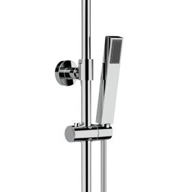 Aloni Regendoucheset Vierkant | 24,5cm | Thermostatische | Chroom - WDtegels