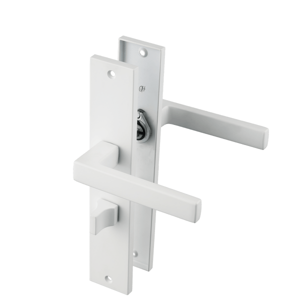 Lorto - Wit WC-Slot op Recht Lang Schild - PC 63mm