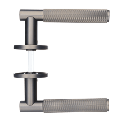 Deurklink Basio in gun metal