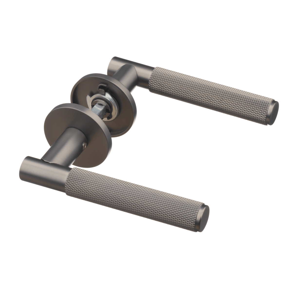 Deurklink Basio in gun metal