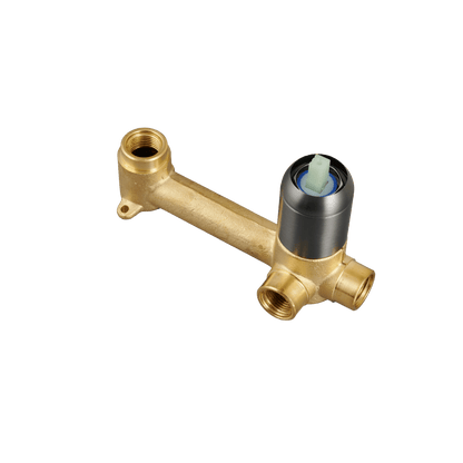 Inbouwdeel voor inbouw wastafelkraan Lunari in gun metal