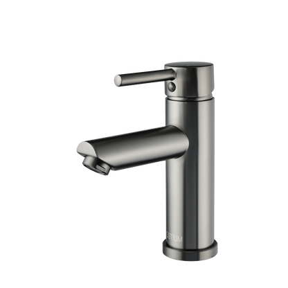 Atranti - Wastafelkraan Gun Metal - Warm/Koud