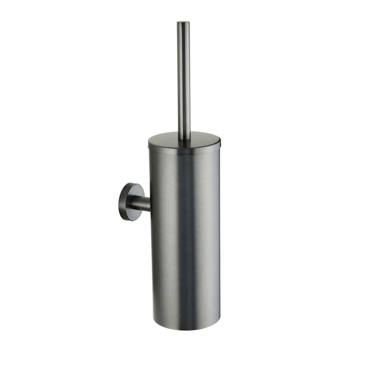Toiletborstel met wandhouder Spazzola in gun metal
