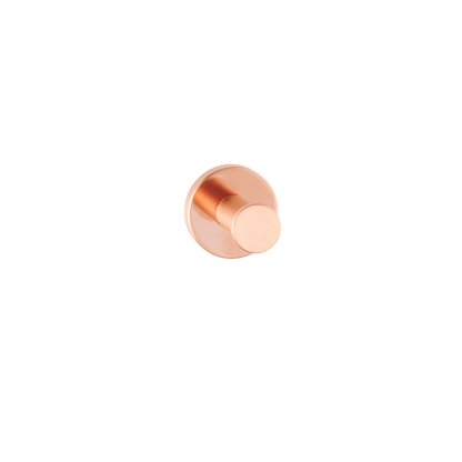 Ronde handdoekhaak in rosé koper uit de Stanio toiletset