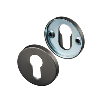 Rond cilinderrozet in gun metal