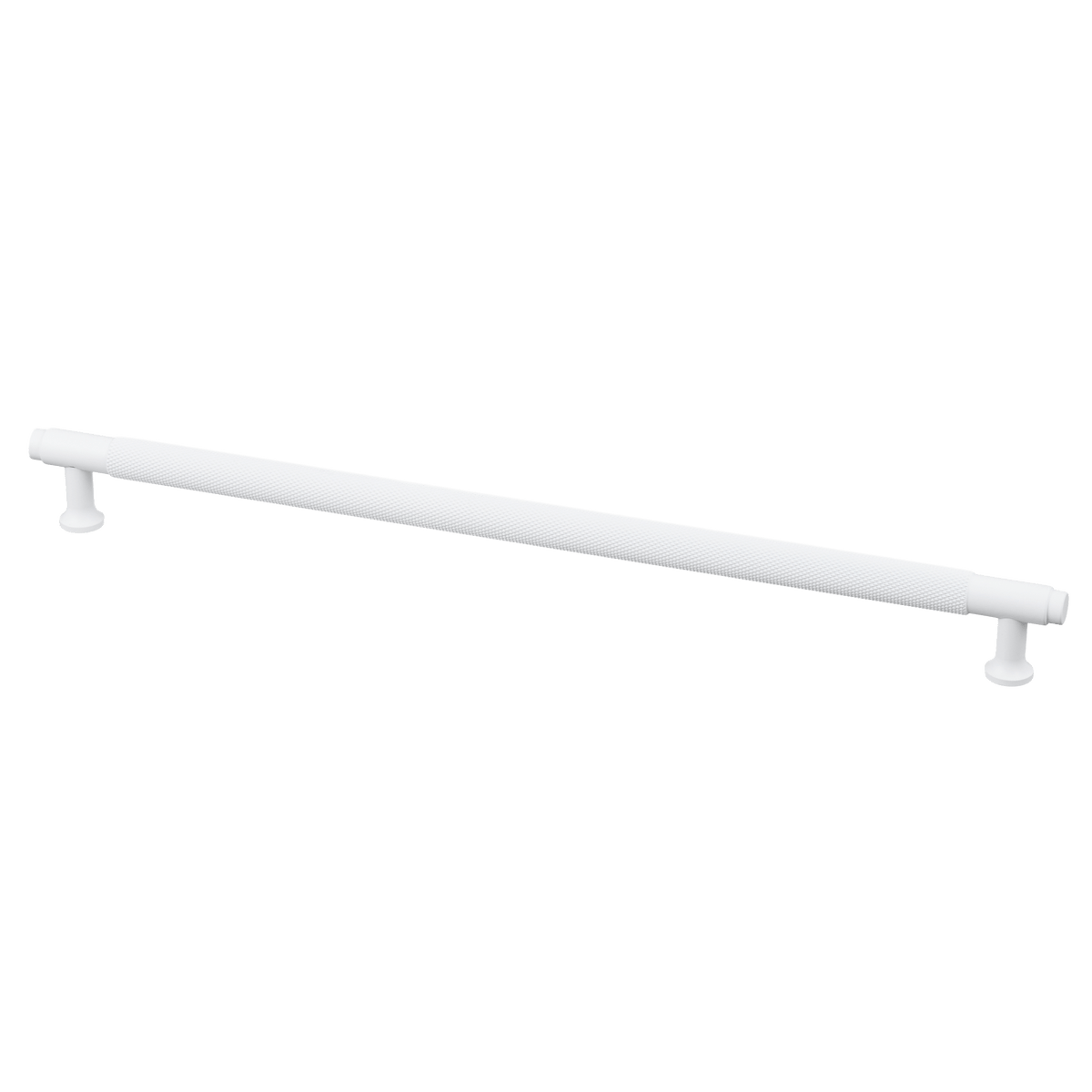 Meubelgreep in wit met diamond cut structuur, hartafstand 320 mm, lengte 352 mm