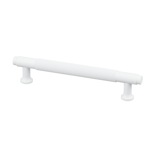 Handgreep Wit - diamond cut - 128mm/164mm