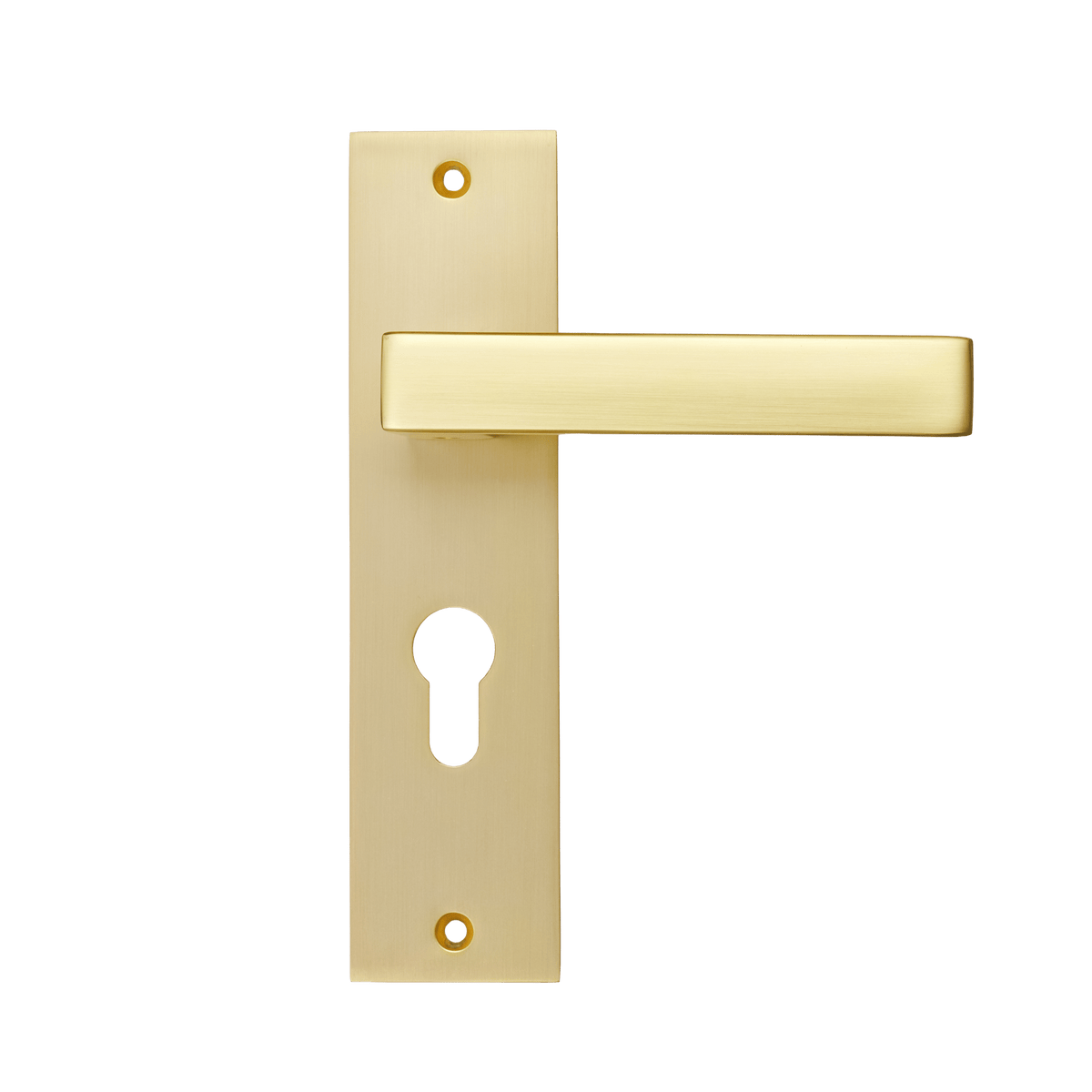 Deurklink Avola in goud met cilindergat 55 mm