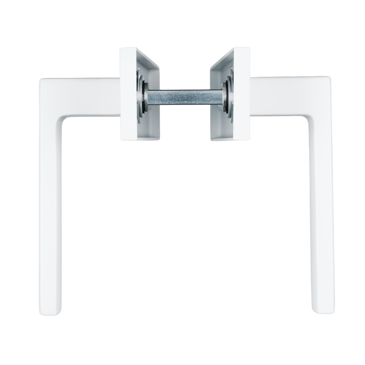 Deurklink Lorto in wit met cilindergat 55 mm