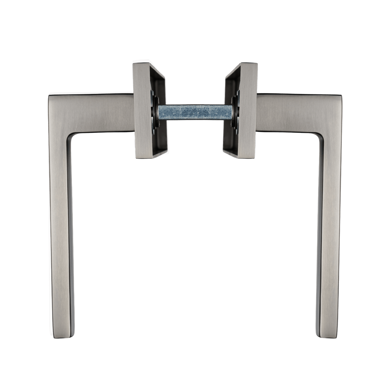 Deurklink Fano in gun metal met cilindergat 55 mm