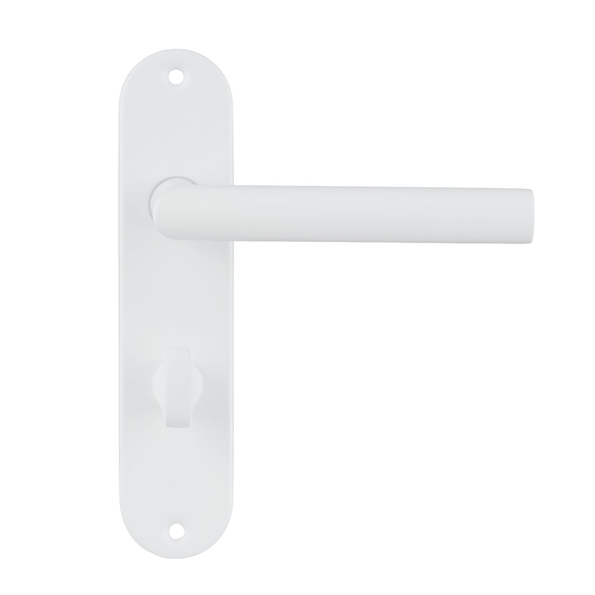 Deurklink Calzio in wit met WC-sluiting