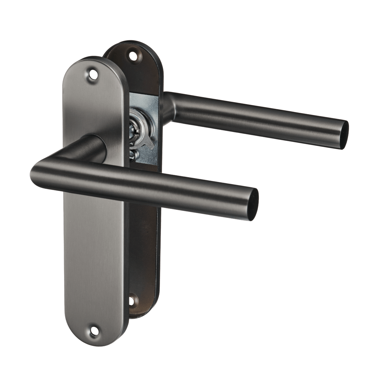 Deurklink Silvano in gun metal