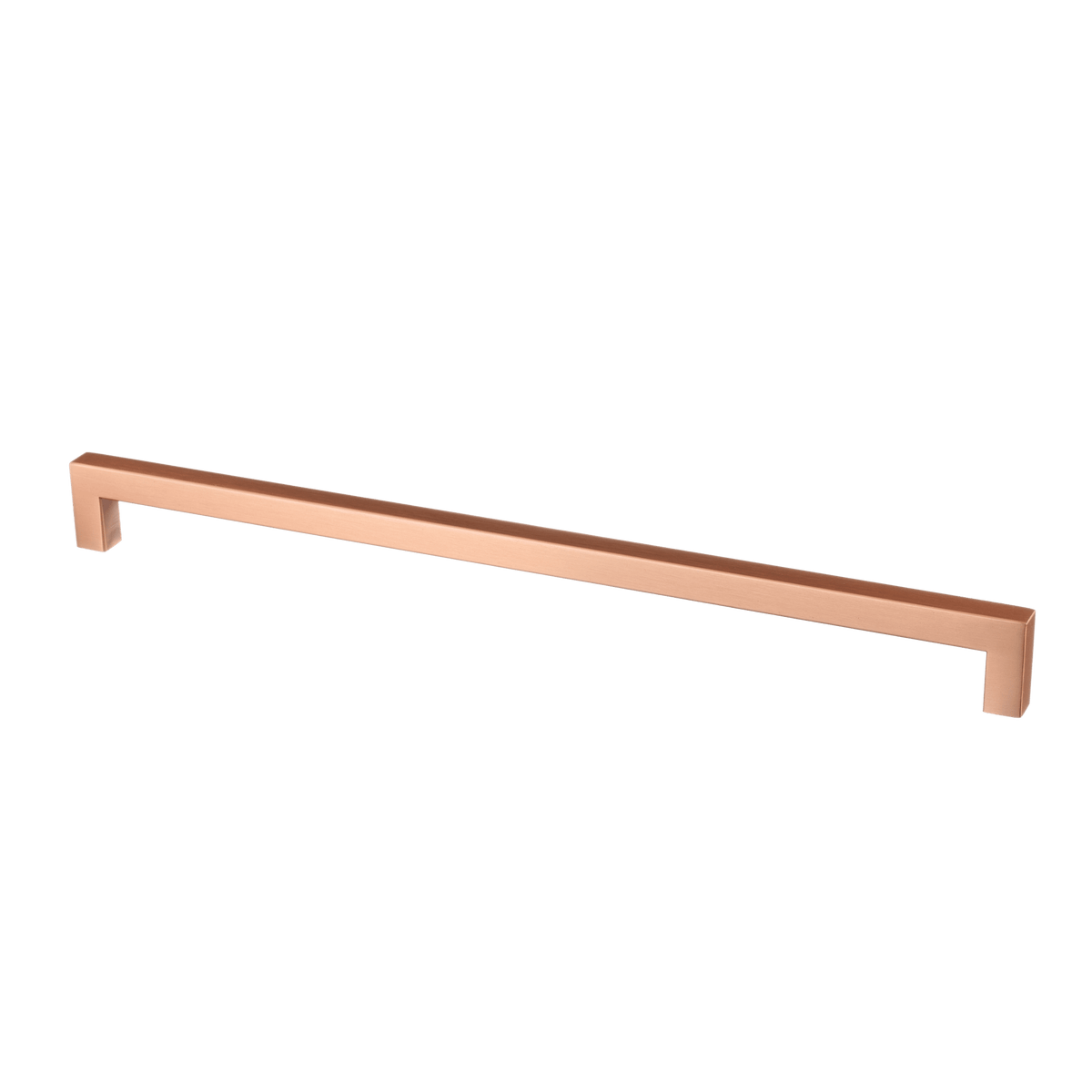 Meubelgreep in koper, hartafstand 320 mm, lengte 332 mm