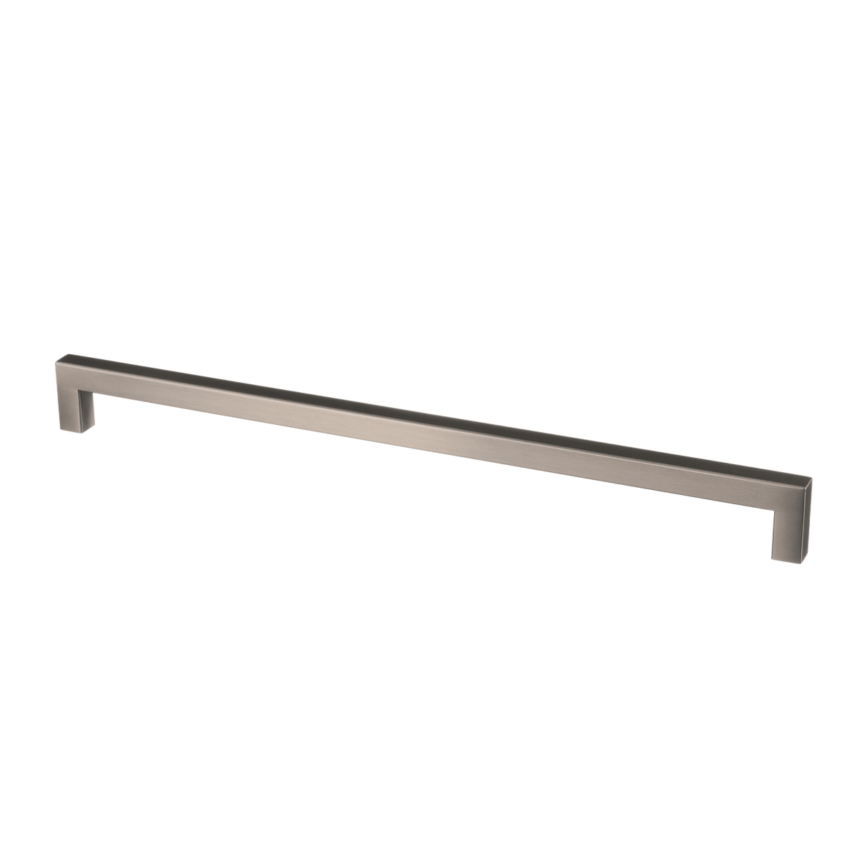 Meubelgreep in gun metal, hartafstand 320 mm, lengte 332 mm
