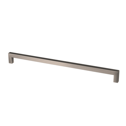 Meubelgreep in gun metal, hartafstand 320 mm, lengte 332 mm
