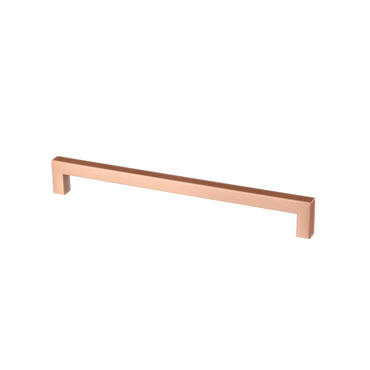 Meubelgreep in koper, hartafstand 224 mm, lengte 236 mm