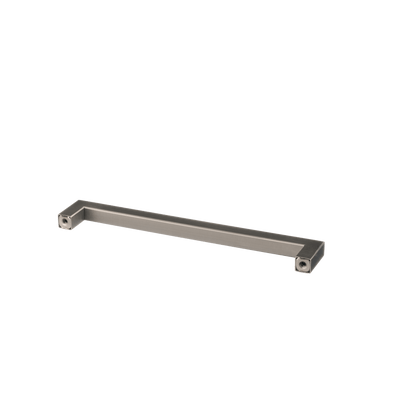 Meubelgreep in gun metal, hartafstand 192 mm, lengte 204 mm