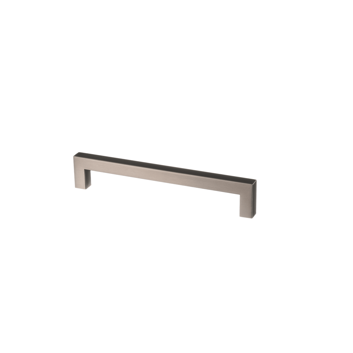 Meubelgreep in gun metal, hartafstand 160 mm, lengte 172 mm
