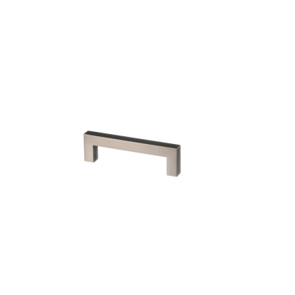 Meubelgreep in gun metal, hartafstand 96 mm, lengte 108 mm