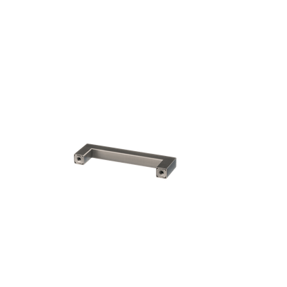 Meubelgreep in gun metal, hartafstand 96 mm, lengte 108 mm