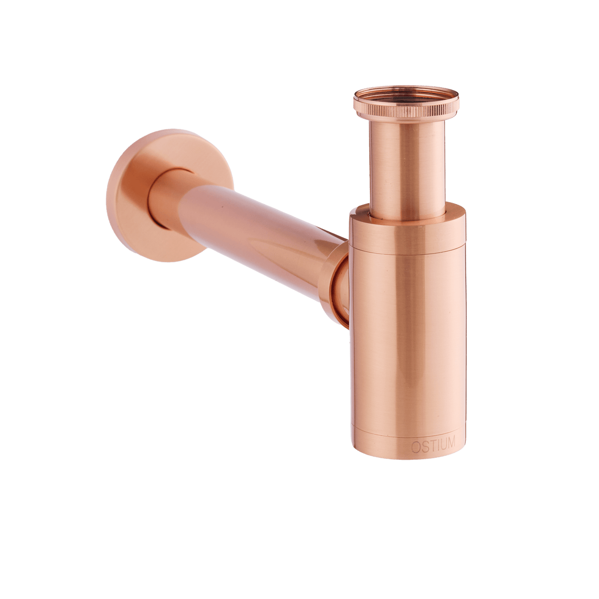 Wastafelsifon Scarini in rosé koper