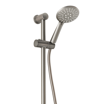 Handdouche met houder van handdoucheset met glijstang Delfi in gun metal