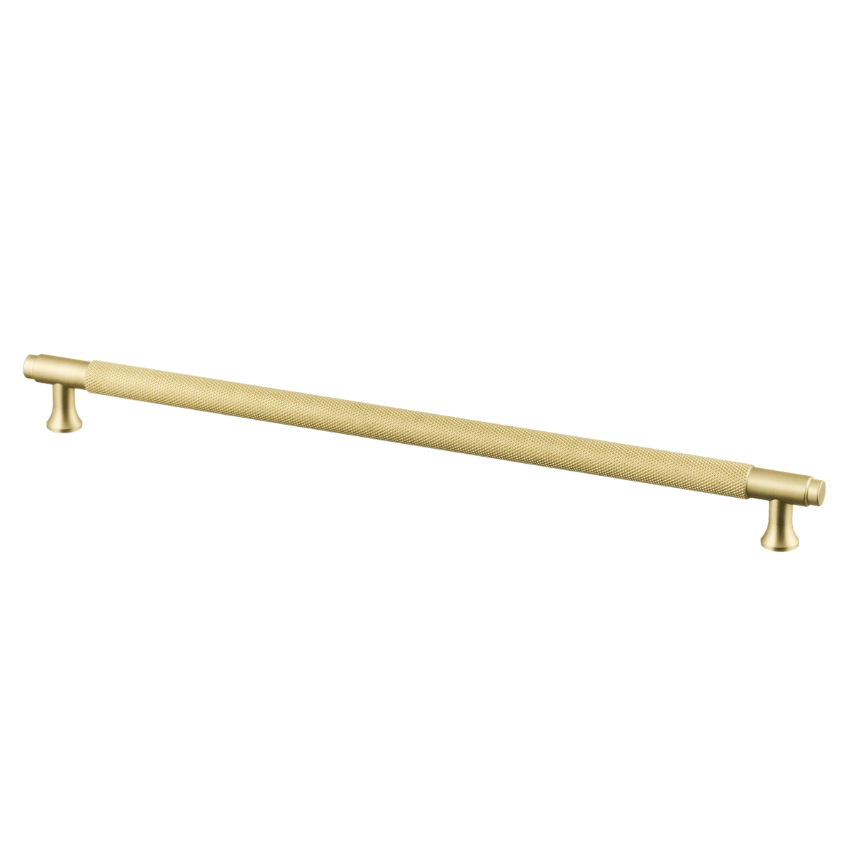 Meubelgreep in goud met diamond cut structuur, hartafstand 320 mm, lengte 352 mm