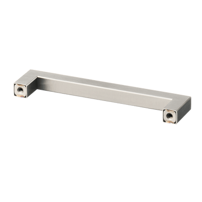 Meubelgreep in RVS, hartafstand 128 mm, lengte 140 mm