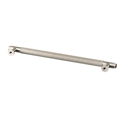 Meubelgreep in RVS met diamond cut structuur, hartafstand 224 mm, lengte 256 mm