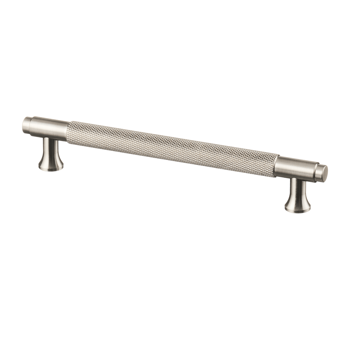 Meubelgreep in RVS met diamond cut structuur, hartafstand 160 mm, lengte 194 mm