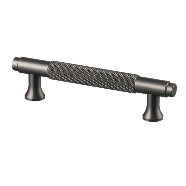 Handgreep Gun Metal - diamond cut - 96mm/130mm