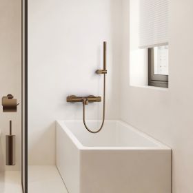 Stria Badmengkraan | Thermostatisch | Opbouw | Bruin Brons PVD - WDtegels