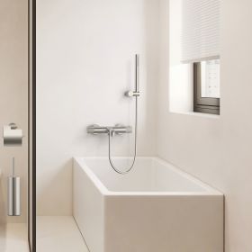 Stria Badmengkraan | Thermostatisch | Opbouw | Geborsteld RVS - WDtegels
