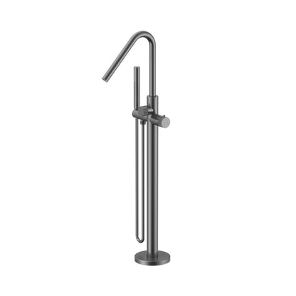 Stria Badmengkraan Vrijstaand + Handdouche + Doucheslang | Thermostatisch | Gunmetal PVD - WDtegels