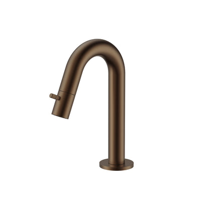 Stria Koudwaterkraan | Gebogen Uitloop | Bruin Brons PVD - WDtegels