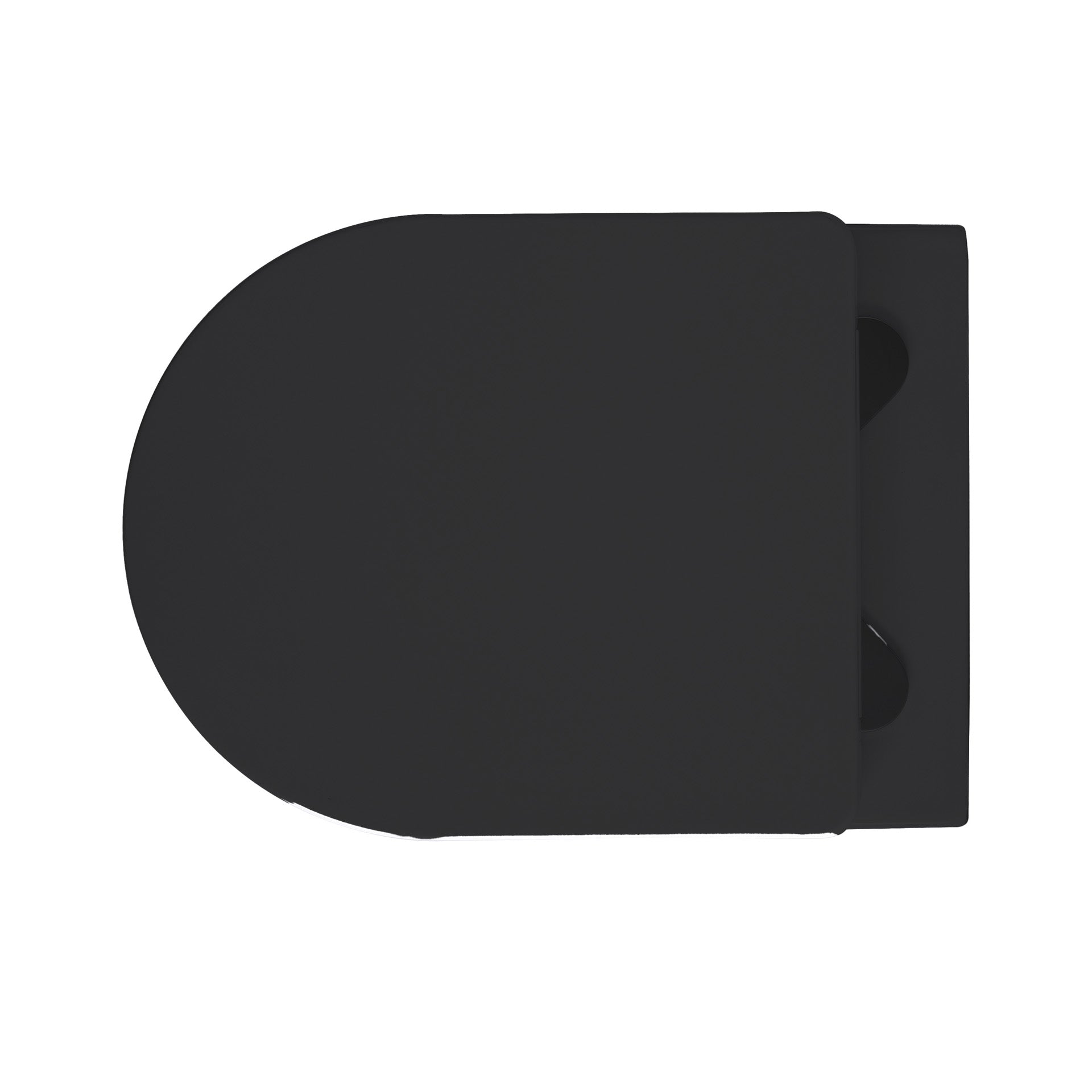 Aloni Pro Hangend Toilet | 36x25x49cm | Randloos | met Zitting | Soft Close | Quick Release | Compact | Mat Zwart - WDtegels