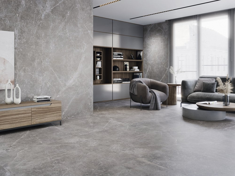Vloer- en wandtegel Pieantra Grigio 120x120 rett - foto 2