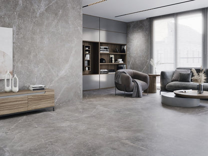 Vloer- en wandtegel Pieantra Grigio 80x80 rett - foto 2